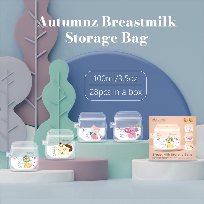 Autumnz Animal Land Double ZipLock Breastmilk Storage Bag 母乳袋